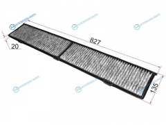 ST-64316962549 Фильтр салона BMW 1-SERIES E87 04-3-SERIES E90 05-X1 E84 09- угольный