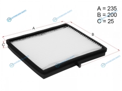 HSCF0005 Фильтр салона CHEVROLET LACETTI 05-DAEWOO NUBIRA 05-