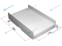 ST-6479.C2 Фильтр салона CITROEN C2 03-C3 PICASSO 09-C4 04-DS4 11-PEUGEOT 1007 05-10307 00-10