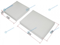 ST-6447.VZ Фильтр салона CITROEN C3 09-DS3 09-PEUGEOT 2008 13-207 07-208 08-