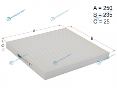 HSCF0006 Фильтр салона FIAT DUCATO 06-CITROEN JUMPER 06-PEUGEOT BOXER 06-