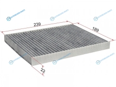 ST-1566997-U Фильтр салона FORD FIESTA 12-17 угольный