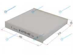 50014775 Фильтр салона FORD TRANSIT 06-14MITSUBISHI LANCER 08-OUTLANDER 06-12