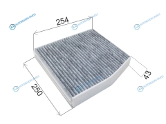 ST-A2468300018-U Фильтр салона MERCEDES CLA-CLASS C117 13-GLA-CLASS X156 13- угольный