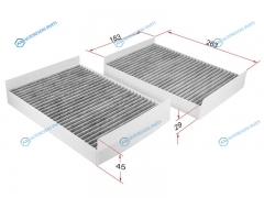 ST-A2218300718-U Фильтр салона MERCEDES W221 05-13C216 06-14 угольный