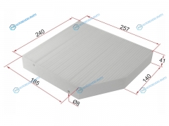 ST-A2058350147 Фильтр салона MERCEDES-BENZ C-CLASS W205 14- E-CLASS W213 16- GLC-CLASS W253 16-