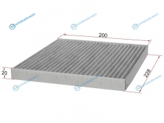 ST-6811634000-U Фильтр салона SSANGYONG ACTYON 10-KORANDO 10- угольный