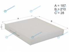HSCF0054 Фильтр салона SUBARU IMPREZA GD 00-07