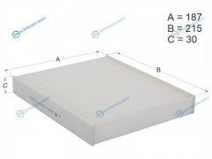 HSCF0060 Фильтр салона TOYOTA HILUX N 1213 15-
