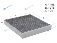 HSCF0065 Фильтр салона угольный TOYOTA LAND CRUISER 200 07-PRADO 150 09-CAMRY 40 06-CAMRY 50 11-COROLLA