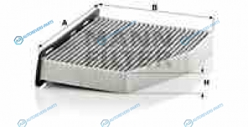 CUK2939 Фильтр салонный угольный CUK2939