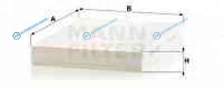 CU2733 Фильтр салонный CU2733