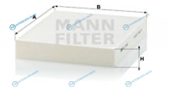 CU2442 Фильтр салонный CU2442