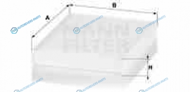 CU2433 Фильтр салонный CU2433