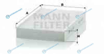 CU1629 Фильтр салонный CU1629