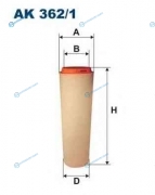 AK3621 Фильтр воздушный BMW