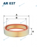 AR037 Фильтр воздушный MERCEDES