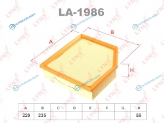 LA-1986 Фильтр воздушный