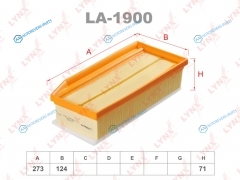 LA-1900 Фильтр воздушный