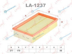 LA-1237 Фильтр воздушный