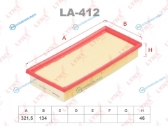 LA-412 Фильтр воздушный