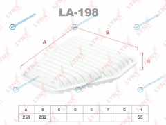 LA-198 Фильтр воздушный