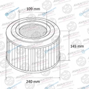 AF0138 Фильтр воздушный Avantech