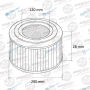 AF0403 Фильтр воздушный Avantech