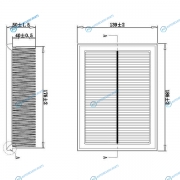 DFA1046 Фильтр воздушный DOUBLE FORCE