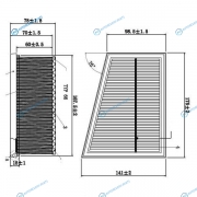 DFA1858 Фильтр воздушный DOUBLEFORCE