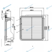 DFA18004 Фильтр воздушный DOUBLEFORCE