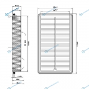 DFA1004 Фильтр воздушный DOUBLEFORCE