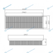 DFA1027 Фильтр воздушный DOUBLEFORCE