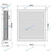 DFA1142 Фильтр воздушный DOUBLEFORCE