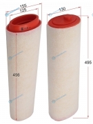 50013914 Фильтр воздушный BMW X3 E83 03-10X5 E53 00-06 X5 E70 07-14X6 E71 08-RANGE ROVER 02-06 дизель