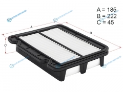 HSAF0002 Фильтр воздушный CHEVROLET AVEO 05-KALOS 02-
