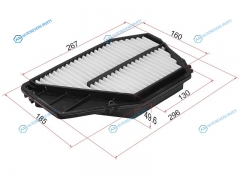 ST-17220-P0A-000 Фильтр воздушный HONDA ODYSSEY RA1-5 95-99Shuttle RA1.RA3 94-99ISUZU Aska CJ1 94-02