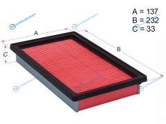 HSAF0022 Фильтр воздушный NISSAN ADWINGROAD Y12 05-BLUEBIRD SYLPHY G11 05-NOTE E11 05-TIIDA C11 04-