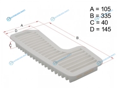 HSAF0048 Фильтр воздушный TOYOTA MARK2RAV4 1GFE1ZZFE 98-
