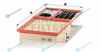 C3880 Фильтр воздушный C3880