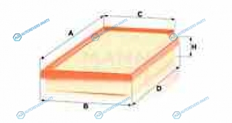 C36016 Фильтр воздушный C36016