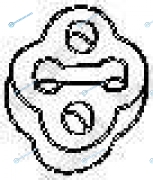 255-507 Монтажный демпферный компонент выхлопной системы