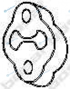 255-009 Монтажный демпферный компонент выхлопной системы