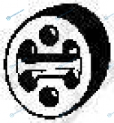 255-414 Монтажный демпферный компонент выхлопной системы