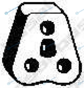 255-044 Монтажный демпферный компонент выхлопной системы