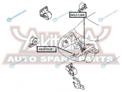 0412-CS3F Подушка двигателя | перед правлев