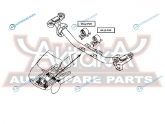 0412-PDR Подушка двигателя | зад правлев