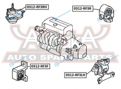 0312-RF3RH Подушка двигателя | прав
