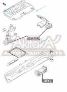 0712-JB16F Подушка двигателя | перед правлев