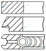 08-148107-00 Комплект поршневых колец